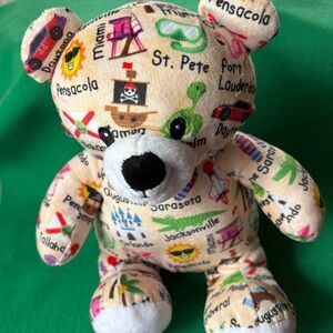Florida united Plushology Plush bear pictures of cities and Icon landmarks in FL